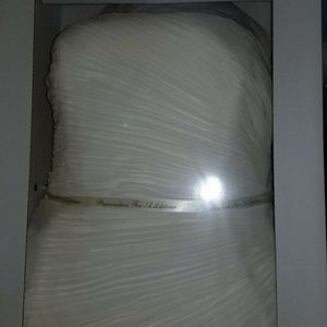 David's bridal strapless wedding dress